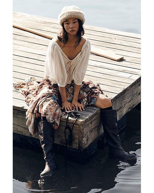 Free People Black Rapids Riding Boots
