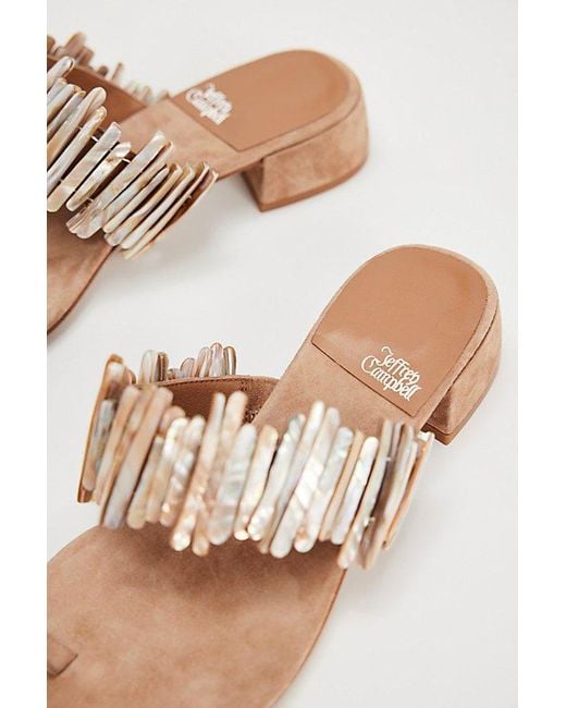 Jeffrey Campbell Black Perla Shell Sandals By