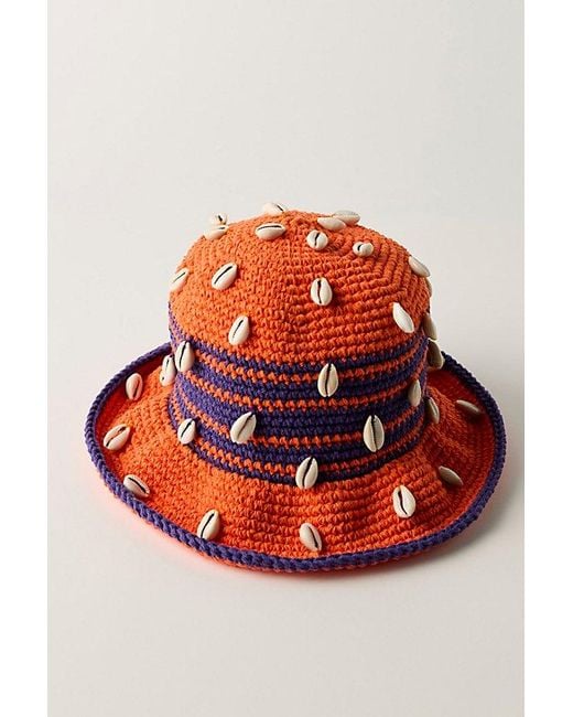 Beta Astral Multicolor Beta Al Pora Stripes And Shells Hat By
