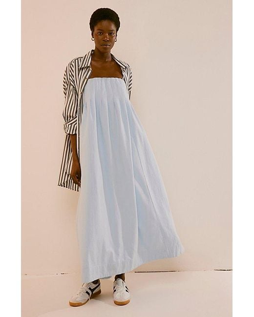 Free People Blue All For Sun Maxi