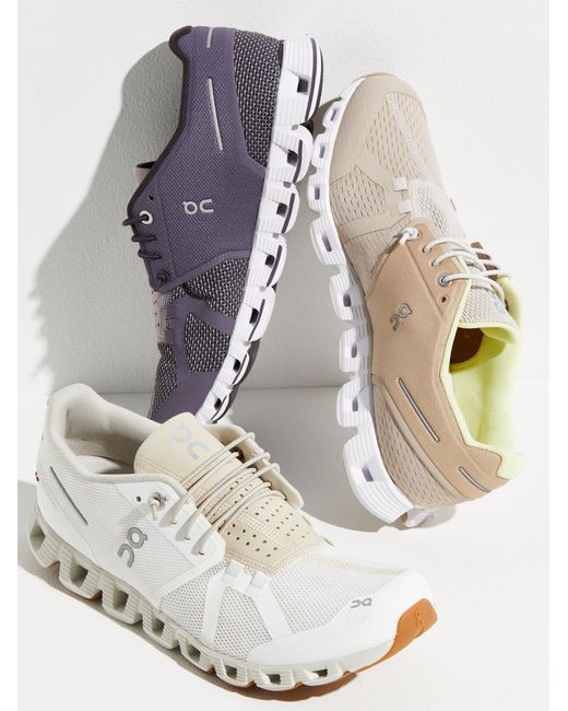Free People White On Cloud Trainers