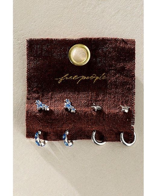 Free People Brown Stardust Waterproof Studs