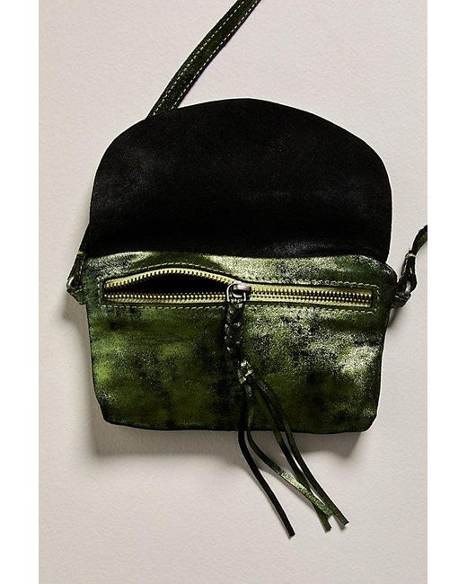 Free People Green We The Free Rider Pyrite Crossbody