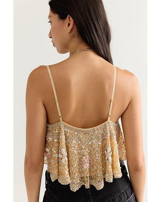 LoveShackFancy Brown Sorwyn Top