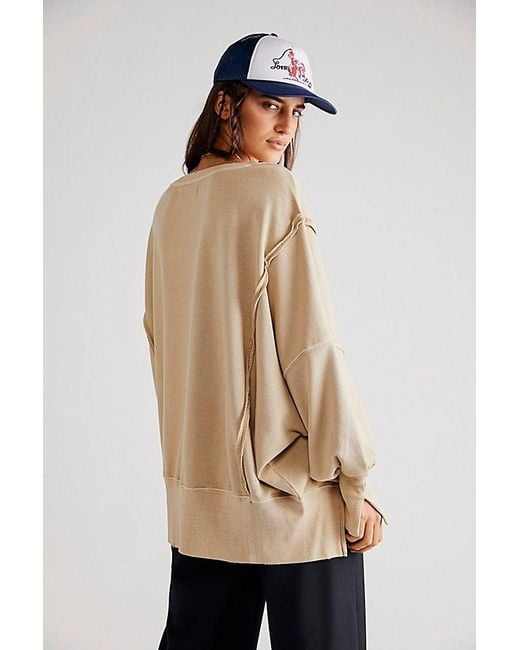 Free People Natural Camden Sweatshirt