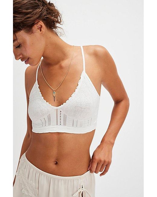 Intimately By Free People White Heirloom Seamless Bralette