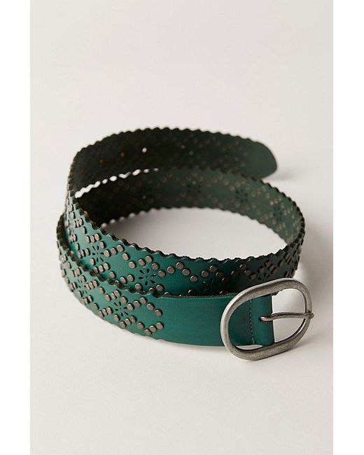 Free People Green Modern Meadow Stud Belt