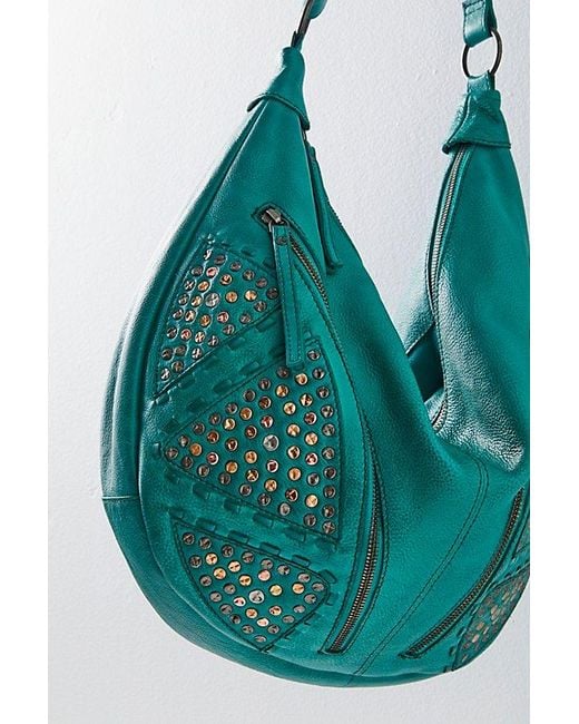 Free People Green West Side Studded Sling At In Julep Jade
