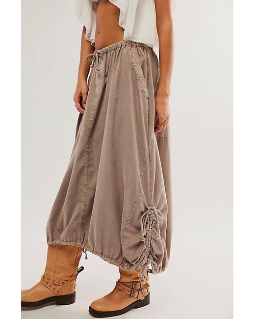 Free People Natural Picture Perfect Parachute Skirt