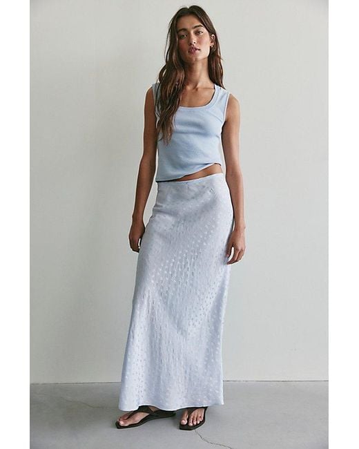 Free People Multicolor Bonita Solid Maxi Skirt