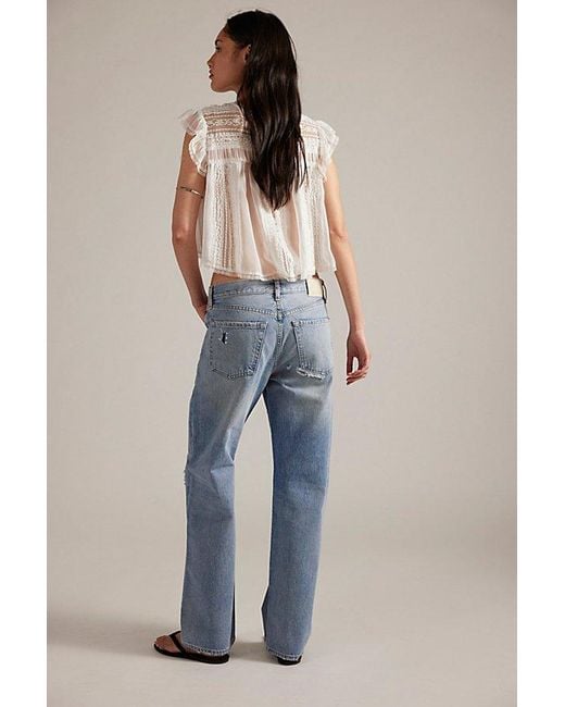 Citizens of Humanity Blue Exclusive Lindz Easy Straight Jeans