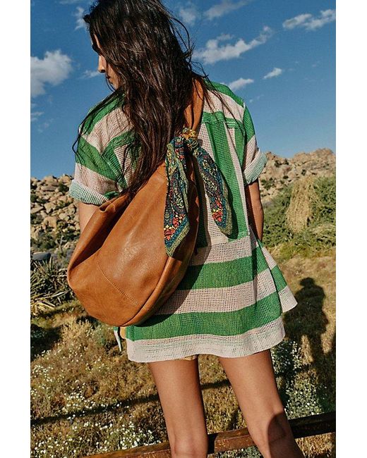 Free People Brown Slouchy Carryall