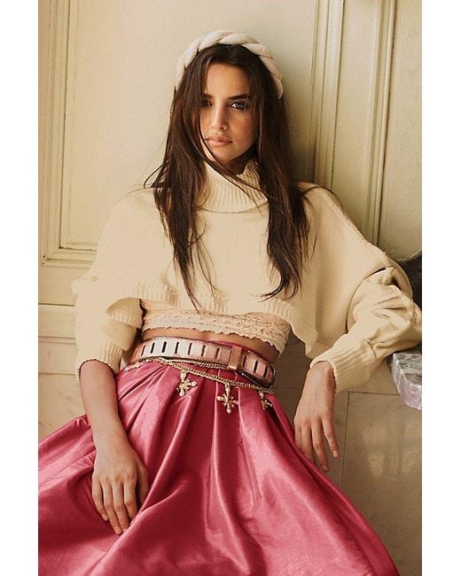 Free People Rose Gold Medallion Chain Belt Free People Renaissance Chain Belt At In Crown Jewels in  main image 3