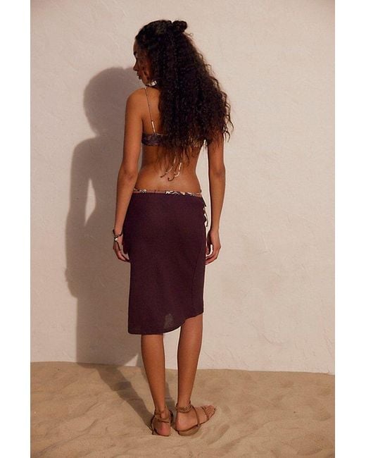free-est Brown My Little Midi Skirt By