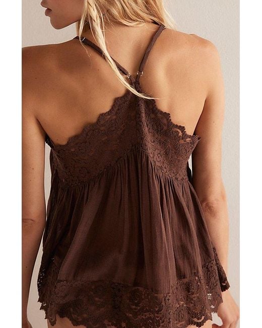 Intimately By Free People Brown Fiona Cami