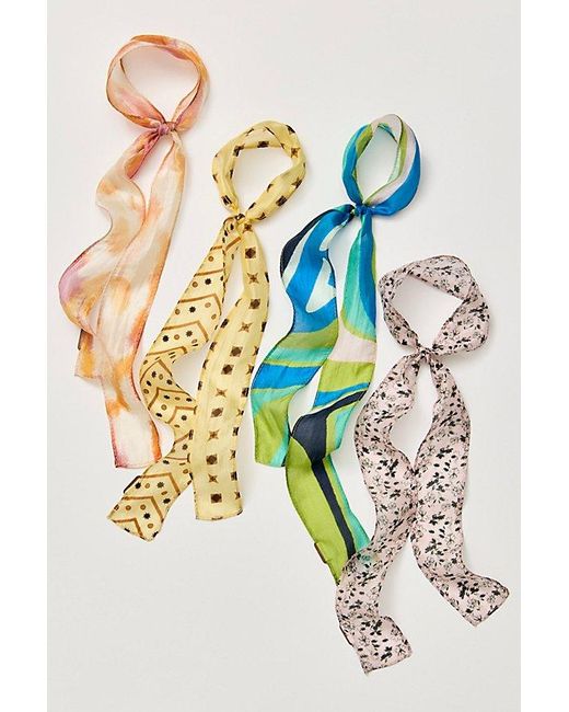 Free People Green Vessa Pony Scarf