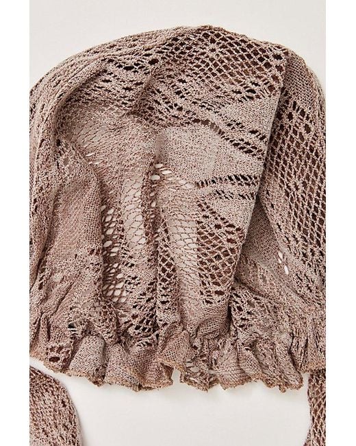Free People Brown Mellody Hair Scarf