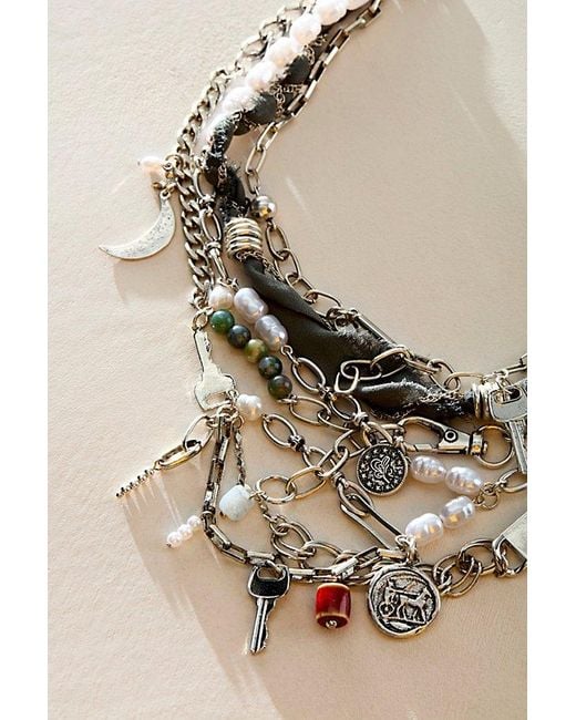 Free People Blue Risktaker Choker