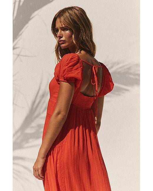 free-est Red Aura Maxi Dress By