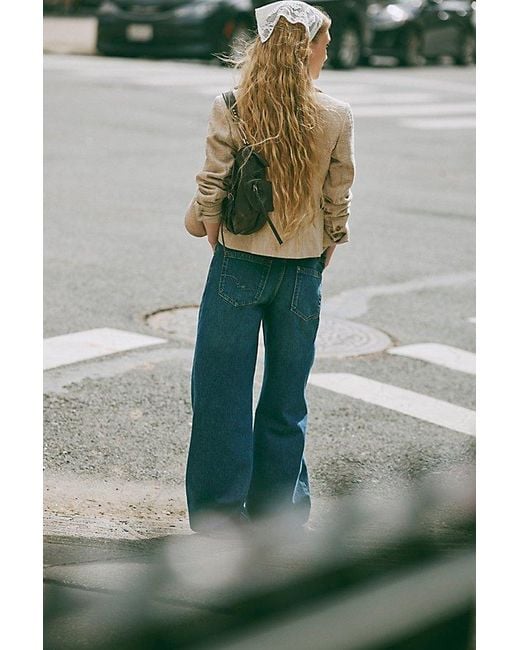 Free People Blue We The Free Tennessee Low-Rise Boyfriend Jeans