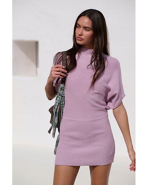 free-est Multicolor Amara Mini Sweater Dress By