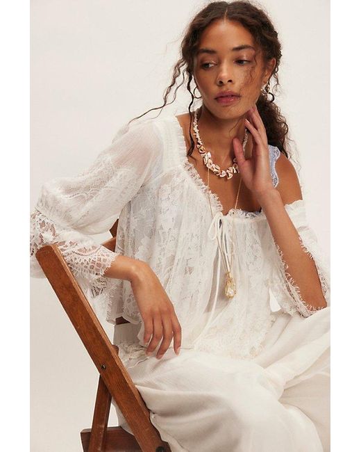 Free People Natural Fairy Girl Blouse