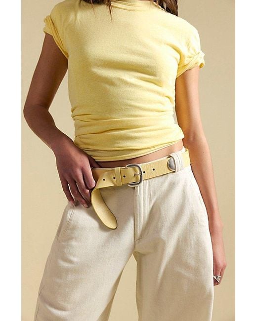 Free People Natural Rhea Leather Belt