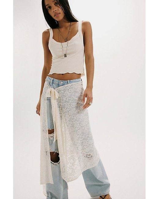 Free People Green Bali Lace Sarong