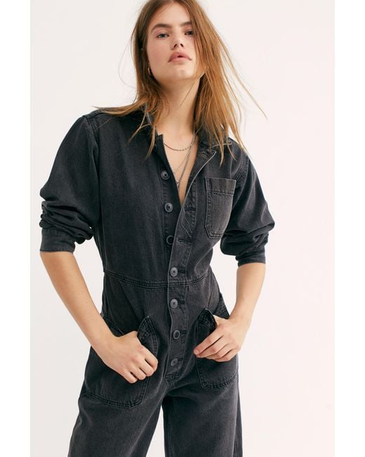 Free people clearance black denim