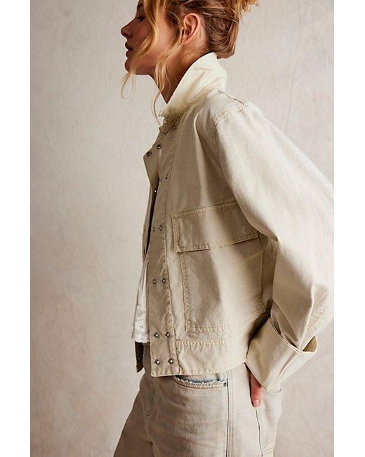 Free People Natural We The Free Suzy Linen Jacket