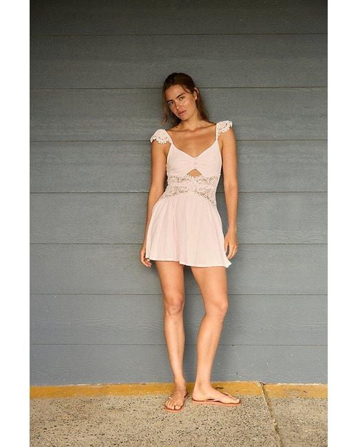 free-est Black Norla Cotton Mini Dress By