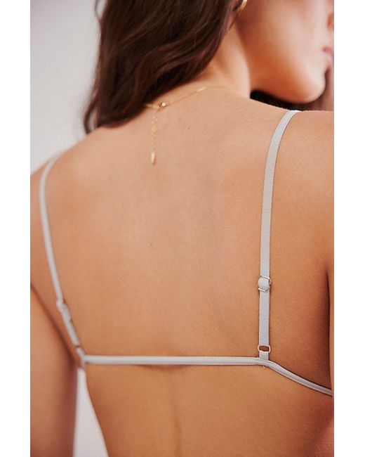 Intimately By Free People Gray Tori Triangle Bralette