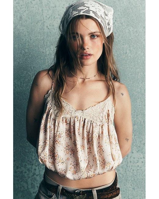 Free People Natural Blair Bubble Top