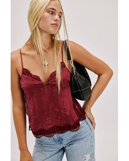 Free People Eye Candy Cami in Red | Lyst