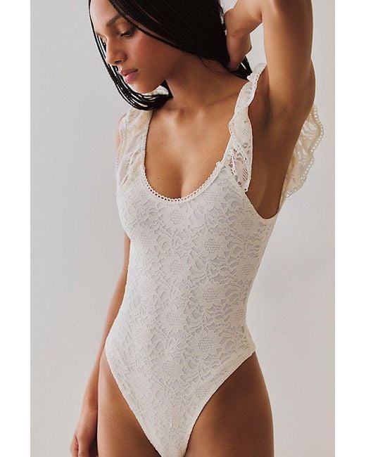 Nightcap Brown Sunflower Lace Bodysuit