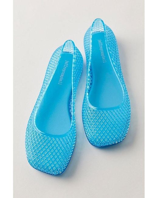 Jeffrey Campbell Blue Suni Jelly Flats