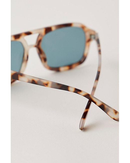 Free People Multicolor Royal Polarized Aviator Sunglasses