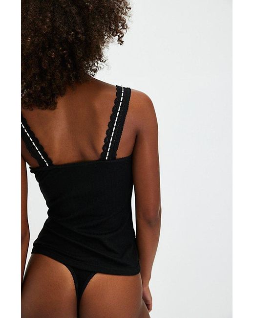 Intimately By Free People Black Only You Tank Top