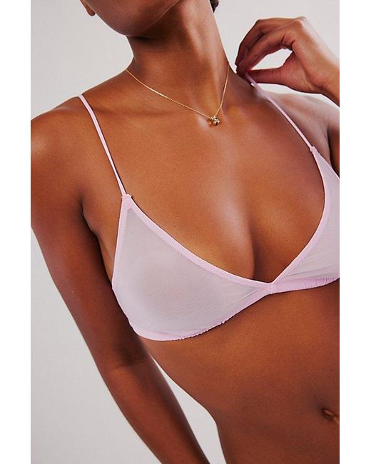 Intimately By Free People Multicolor Mesh Triangle Bralette