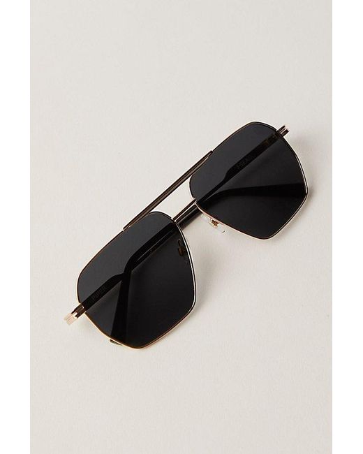 Free People Black Piper Polarized Aviator Sunglasses
