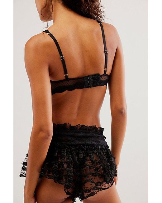 Free People Black House Party Micro Shortie
