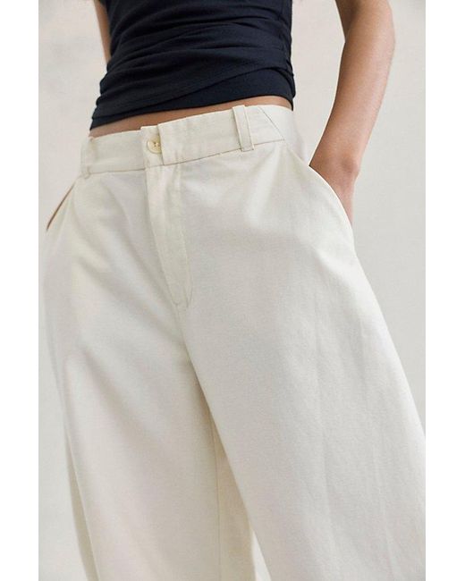 Free People Natural Sky High Lantern Pants