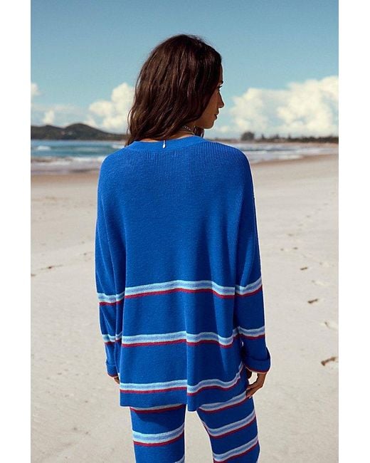 free-est Blue Mariner Sweater Co-Ord By