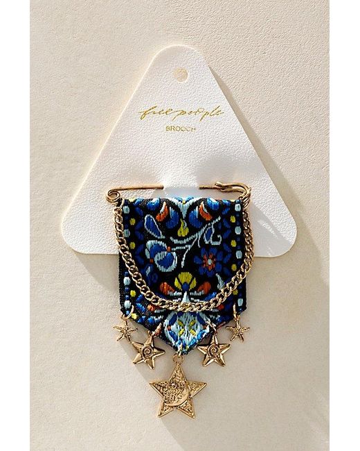 Free People Black Heirloom Brooch