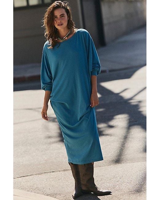 free-est Blue Lifestyle Maxi Dress By