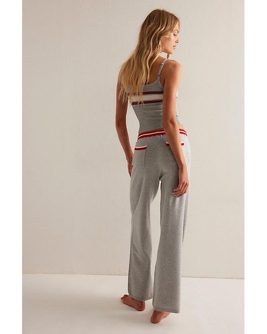 Frankie's Bikinis Natural Barrymore Knit Pants