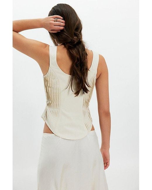 Acler White Matson Top