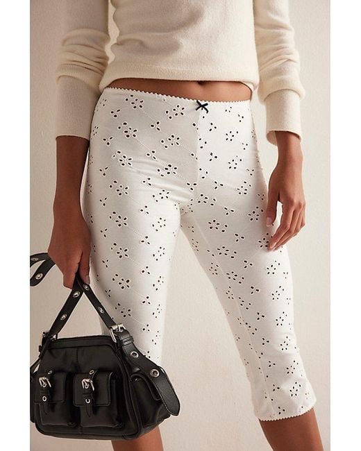 Intimately By Free People White Full Bloom Capris By