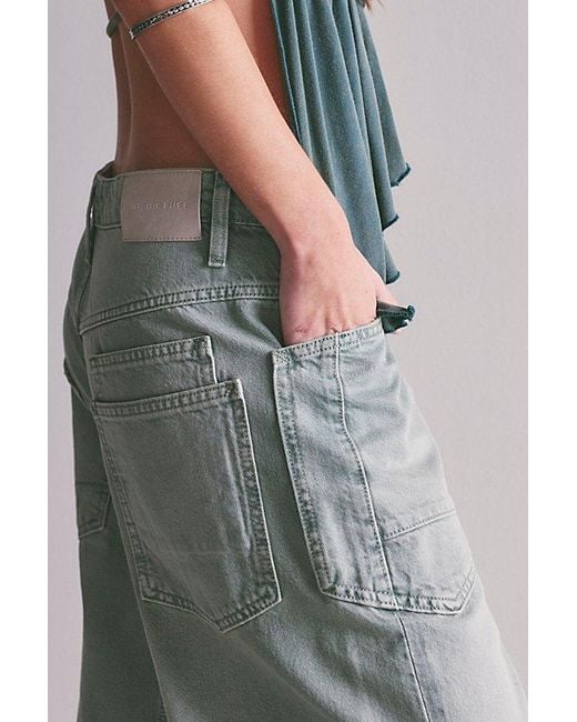 Free People Multicolor Minimalist Moxie Barrel Jeans