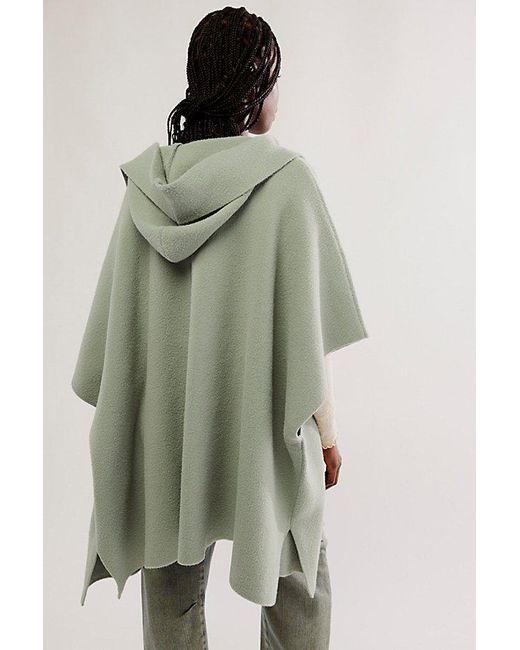 Free People Green All I Need Cozy Hooded Kimono